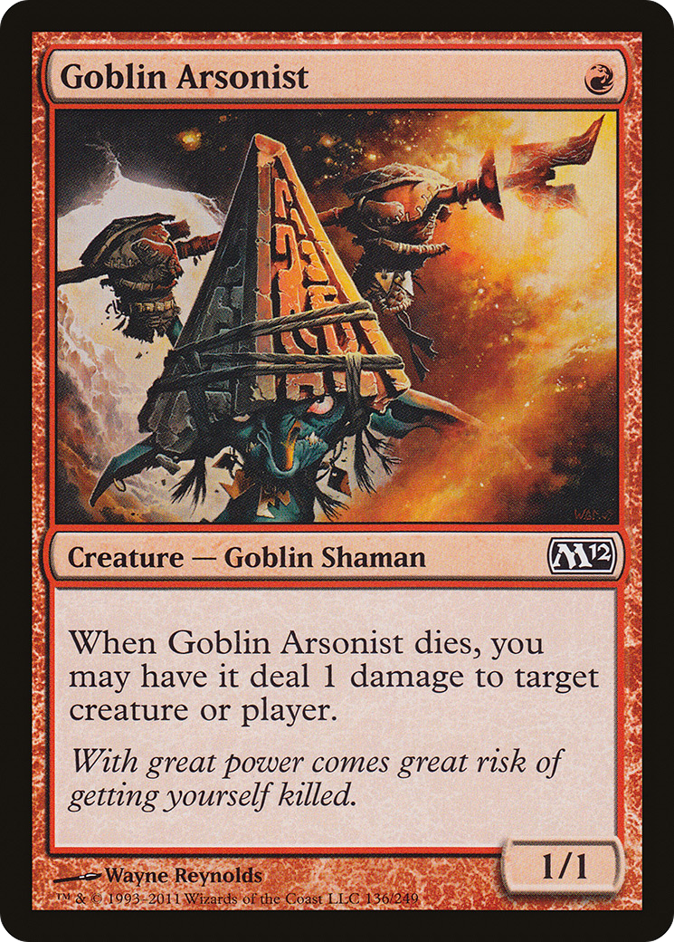Goblin Arsonist (M12-136) [Magic 2012] MTG Single Wizards of the Coast