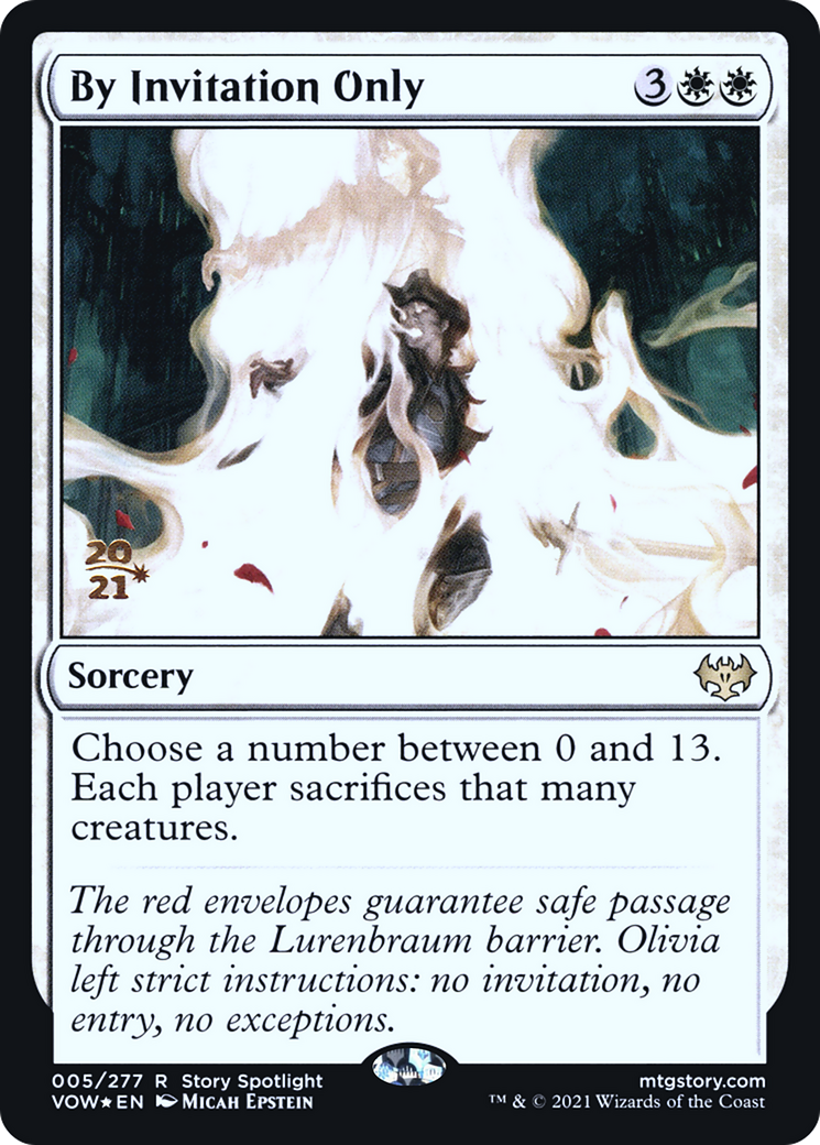 By Invitation Only (PRE-05S) [Innistrad: Crimson Vow Promos] Foil MTG Single Wizards of the Coast