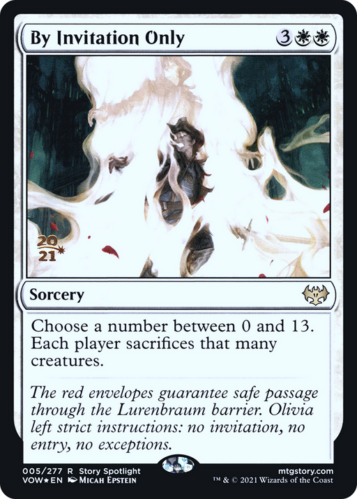 By Invitation Only (PRE-05S) [Innistrad: Crimson Vow Promos] Foil MTG Single Wizards of the Coast