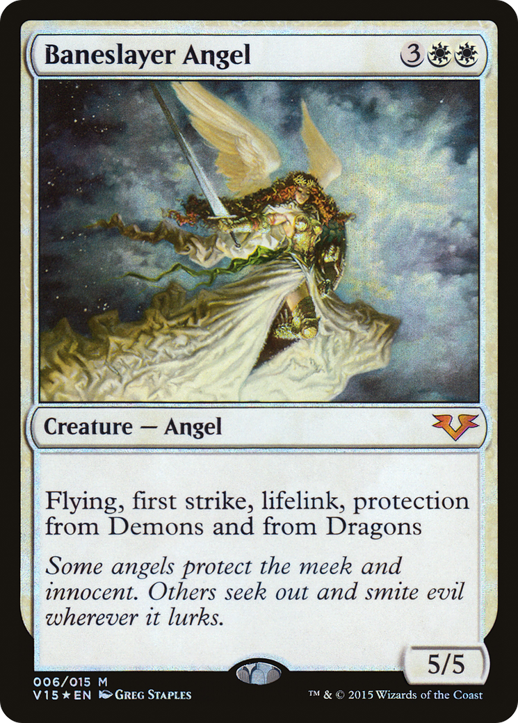 Baneslayer Angel (V15-006) [Misc] From the Vault: Angels Foil MTG Single Wizards of the Coast