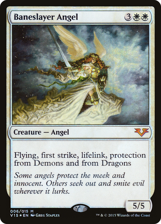 Baneslayer Angel (V15-006) [Misc] From the Vault: Angels Foil MTG Single Wizards of the Coast