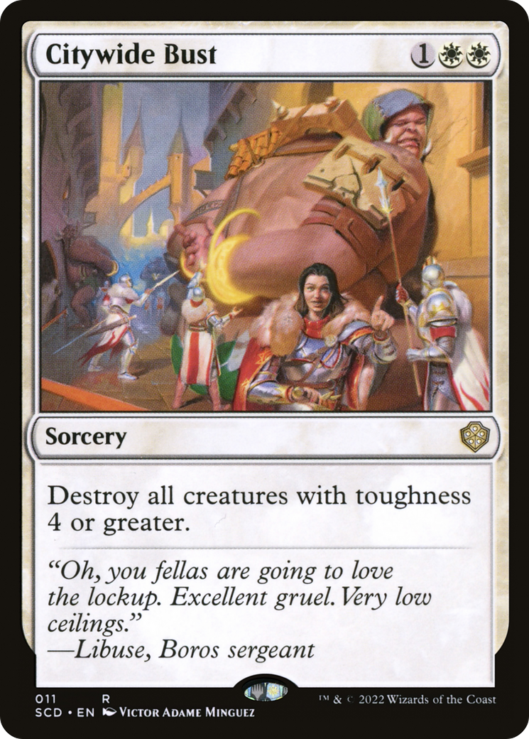 Citywide Bust (SCD-011) [Starter Commander Decks] MTG Single Wizards of the Coast