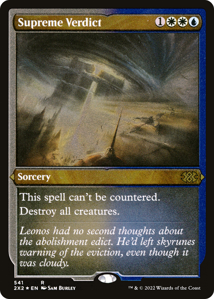 Supreme Verdict (Foil Etched) (2X2-541) [Double Masters 2022] Foil MTG Single Wizards of the Coast