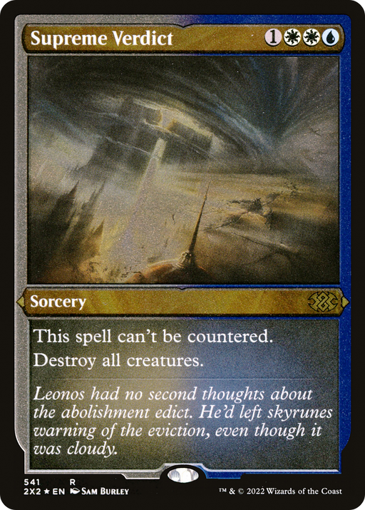 Supreme Verdict (Foil Etched) (2X2-541) [Double Masters 2022] Foil MTG Single Wizards of the Coast