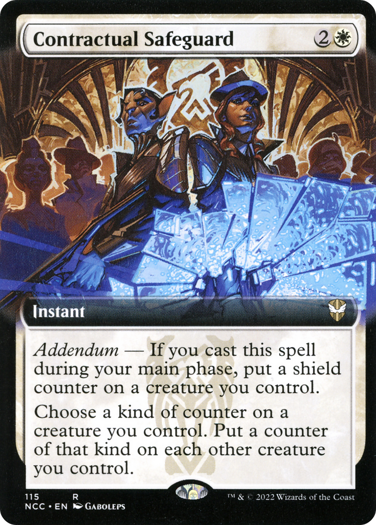 Contractual Safeguard (NCC-115) [New Capenna Commander] (Extended Art) MTG Single Wizards of the Coast
