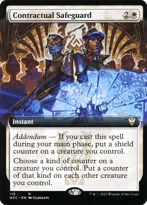 Contractual Safeguard (NCC-115) [New Capenna Commander] (Extended Art) MTG Single Wizards of the Coast