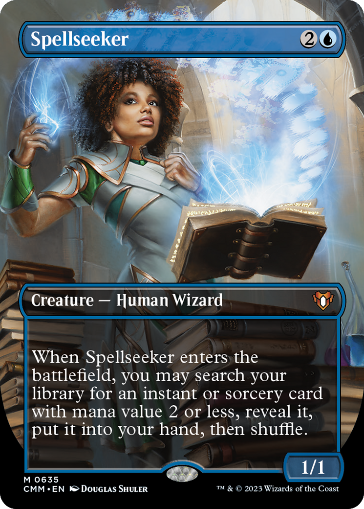 Spellseeker (CMM-635) [Commander Masters] (Borderless) Foil MTG Single Wizards of the Coast