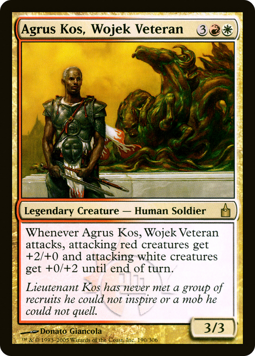Agrus Kos, Wojek Veteran (RAV-190) [Ravnica: City of Guilds] MTG Single Wizards of the Coast
