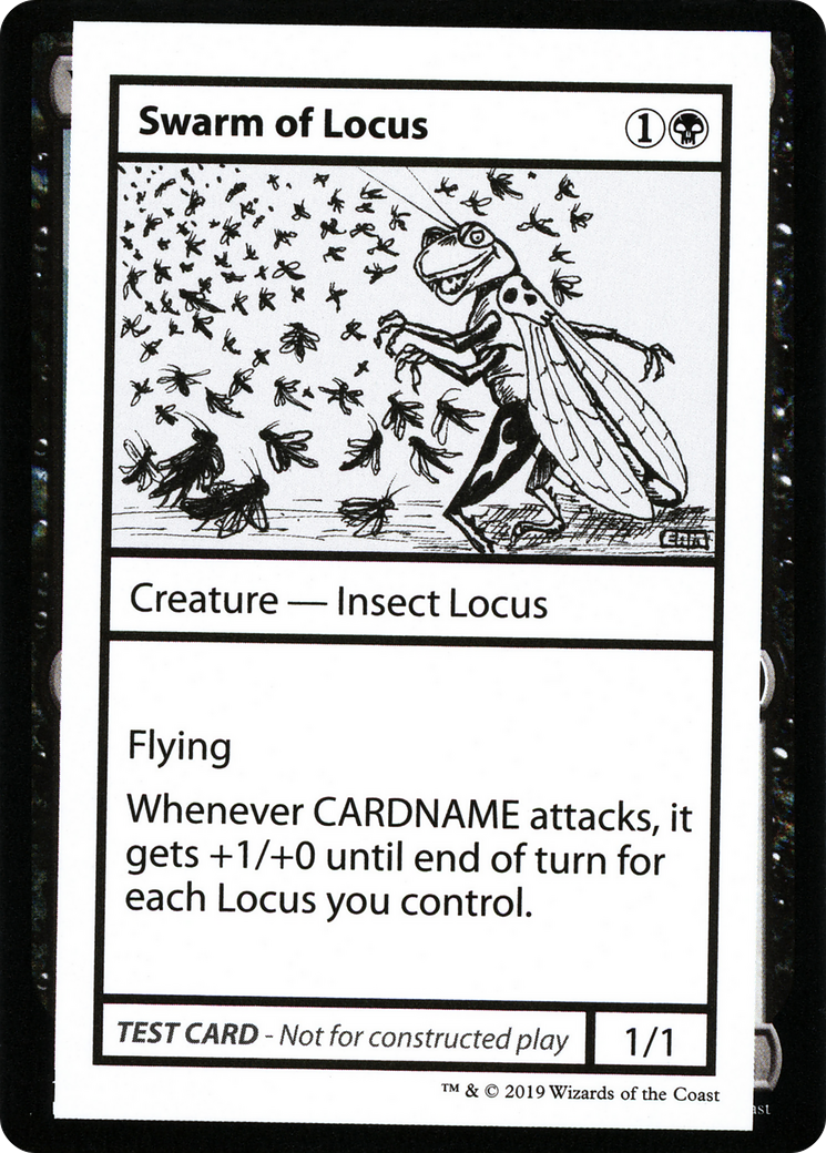 Swarm of Locus (CMB1-048) [Mystery Booster] Playtest Cards 2021 MTG Single Wizards of the Coast