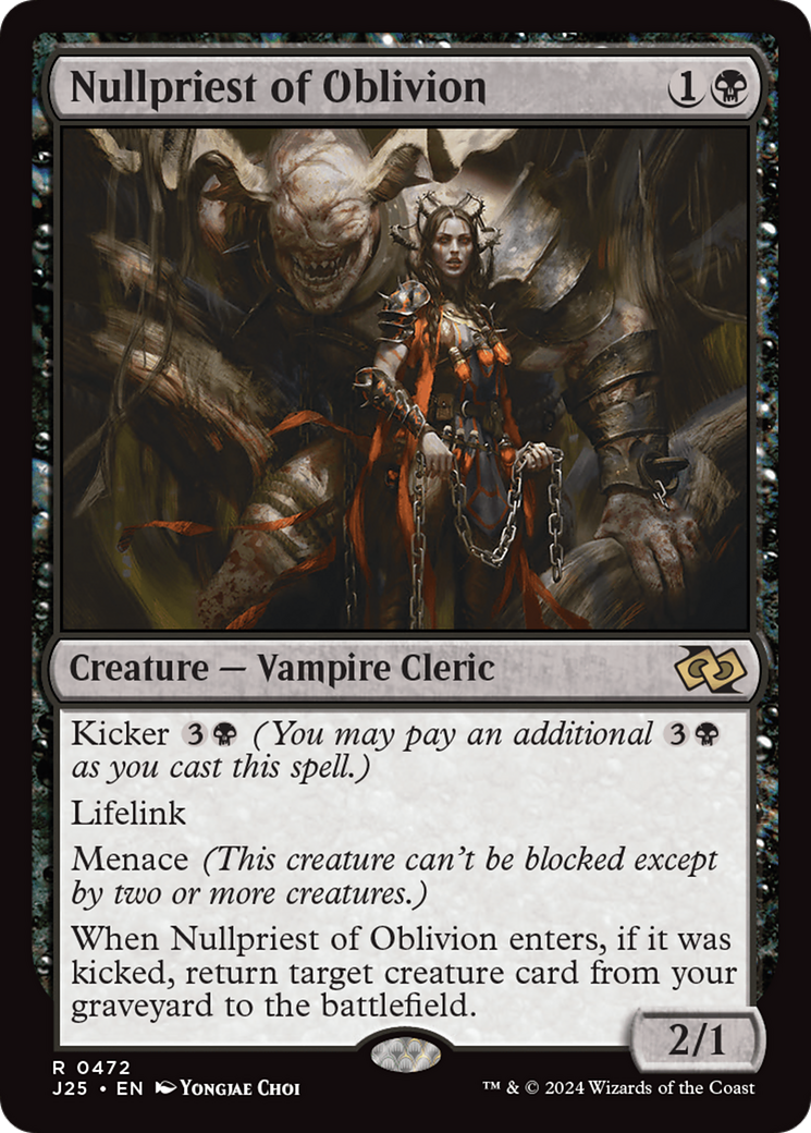 Nullpriest of Oblivion (J25-472) [Foundations Jumpstart] MTG Single Wizards of the Coast