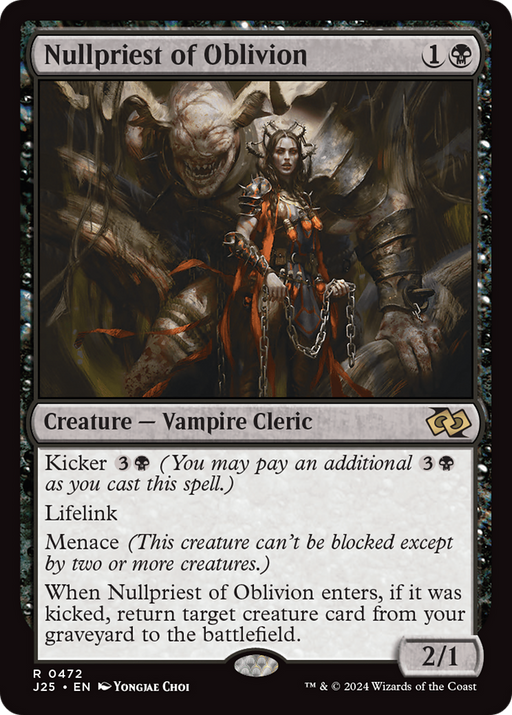 Nullpriest of Oblivion (J25-472) [Foundations Jumpstart] MTG Single Wizards of the Coast