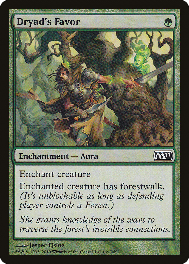 Dryad's Favor (M11-169) [Magic 2011] Foil MTG Single Wizards of the Coast