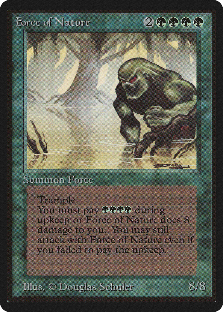 Force of Nature (LEB-195) [Oldschool] Limited Edition Beta MTG Single Wizards of the Coast