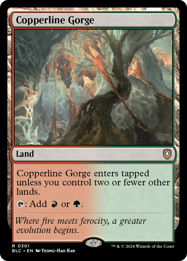Copperline Gorge (BLC-301) [Bloomburrow Commander] MTG Single Wizards of the Coast