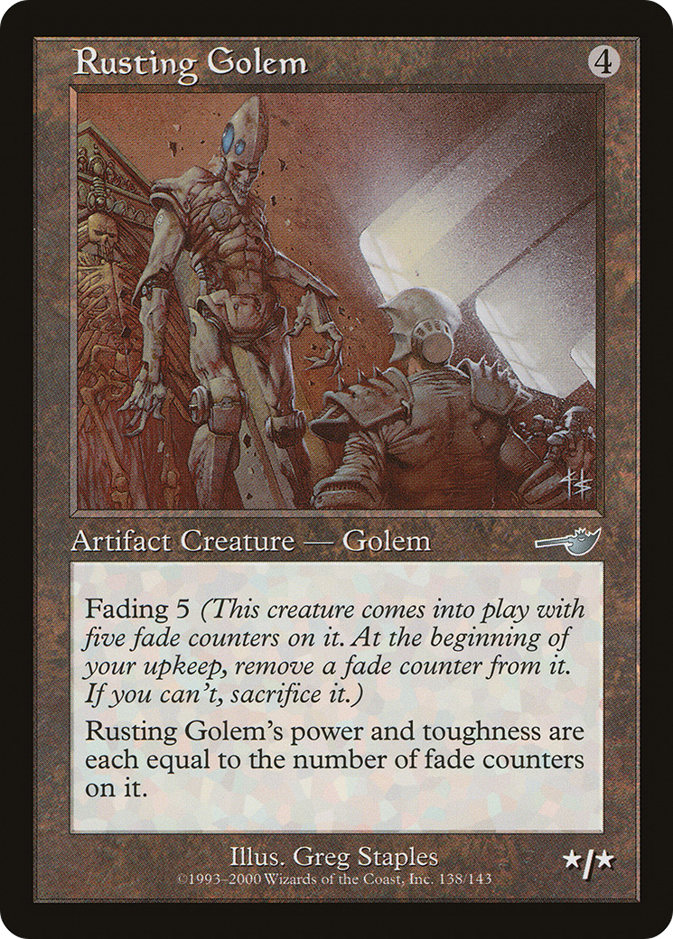 Rusting Golem (NMS-138) [Nemesis] MTG Single Wizards of the Coast