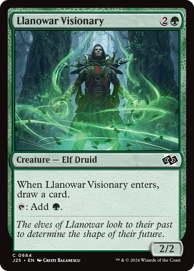 Llanowar Visionary (J25-684) [Foundations Jumpstart] MTG Single Wizards of the Coast