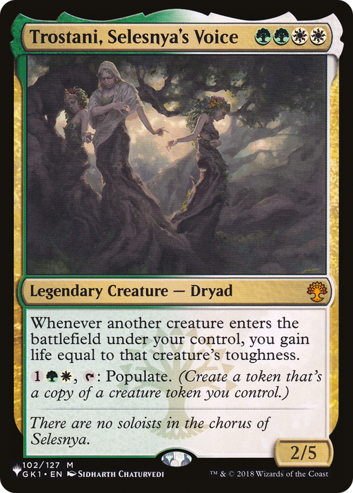 Trostani, Selesnya's Voice (LIST-102/127) [Mystery Booster] The List MTG Single Wizards of the Coast
