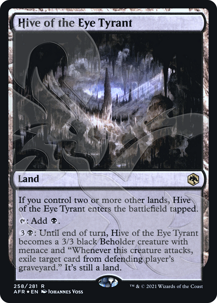 Hive of the Eye Tyrant (AFR&-258) [Adventures in the Forgotten Realms Promos] Foil MTG Single Wizards of the Coast