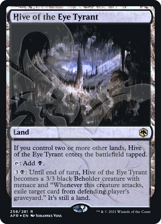 Hive of the Eye Tyrant (AFR&-258) [Adventures in the Forgotten Realms Promos] Foil MTG Single Wizards of the Coast