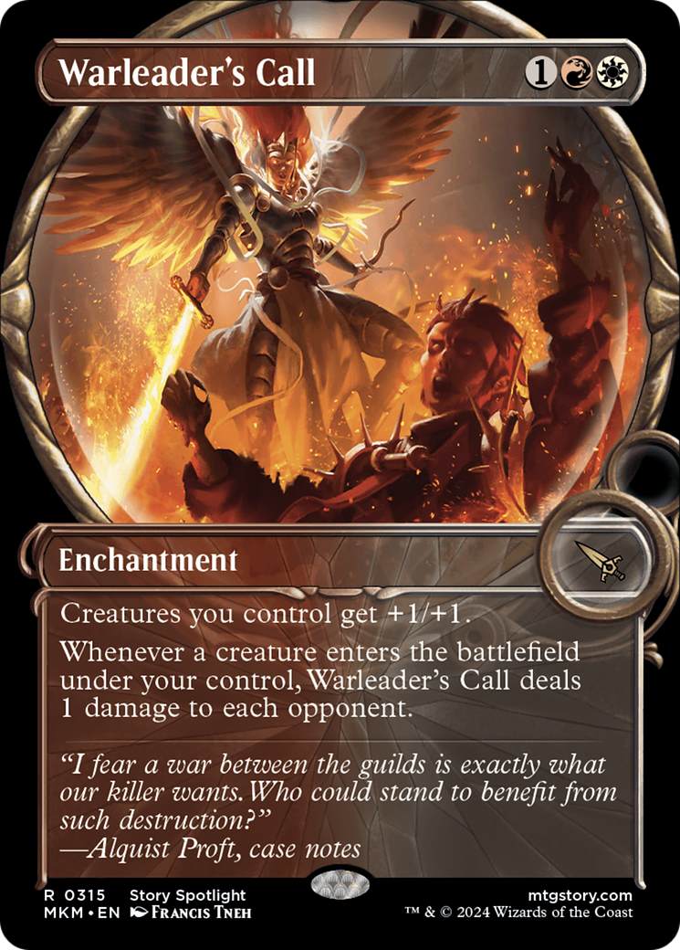 Warleader's Call (MKM-315) [Murders at Karlov Manor] (Showcase) Foil MTG Single Murders at Karlov Manor