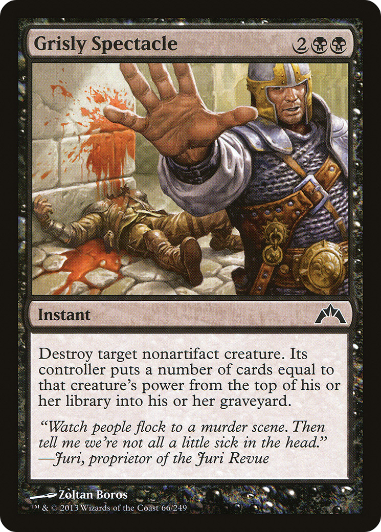 Grisly Spectacle (GTC-066) [Gatecrash] Foil MTG Single Wizards of the Coast
