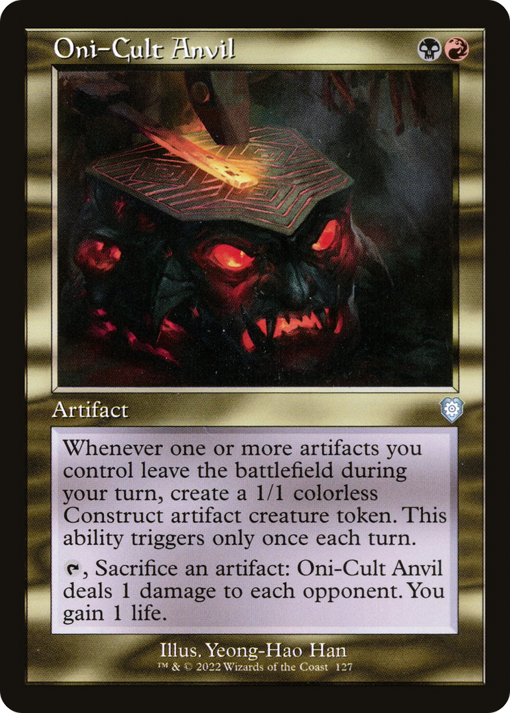 Oni-Cult Anvil (BRC-127) [The Brothers' War Commander] MTG Single Wizards of the Coast