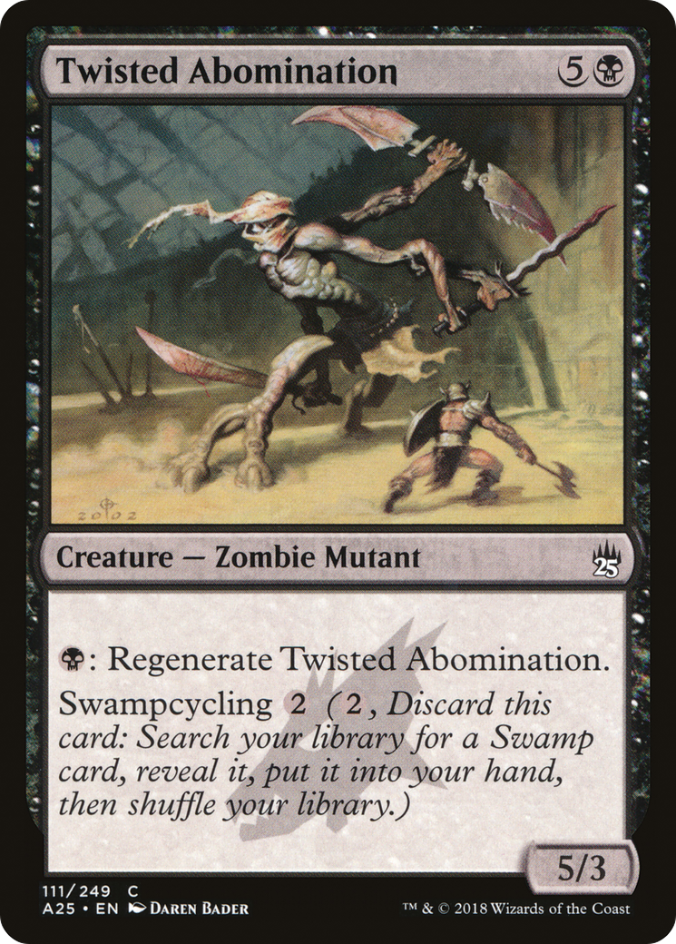 Twisted Abomination (A25-111) [Masters 25] Foil MTG Single Wizards of the Coast