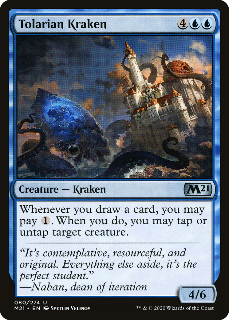 Tolarian Kraken (M21-080) [Core Set 2021] Foil MTG Single Wizards of the Coast