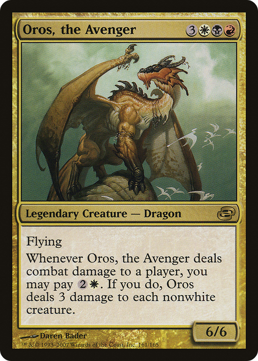 Oros, the Avenger (PLC-161) [Planar Chaos] Foil MTG Single Planar Chaos