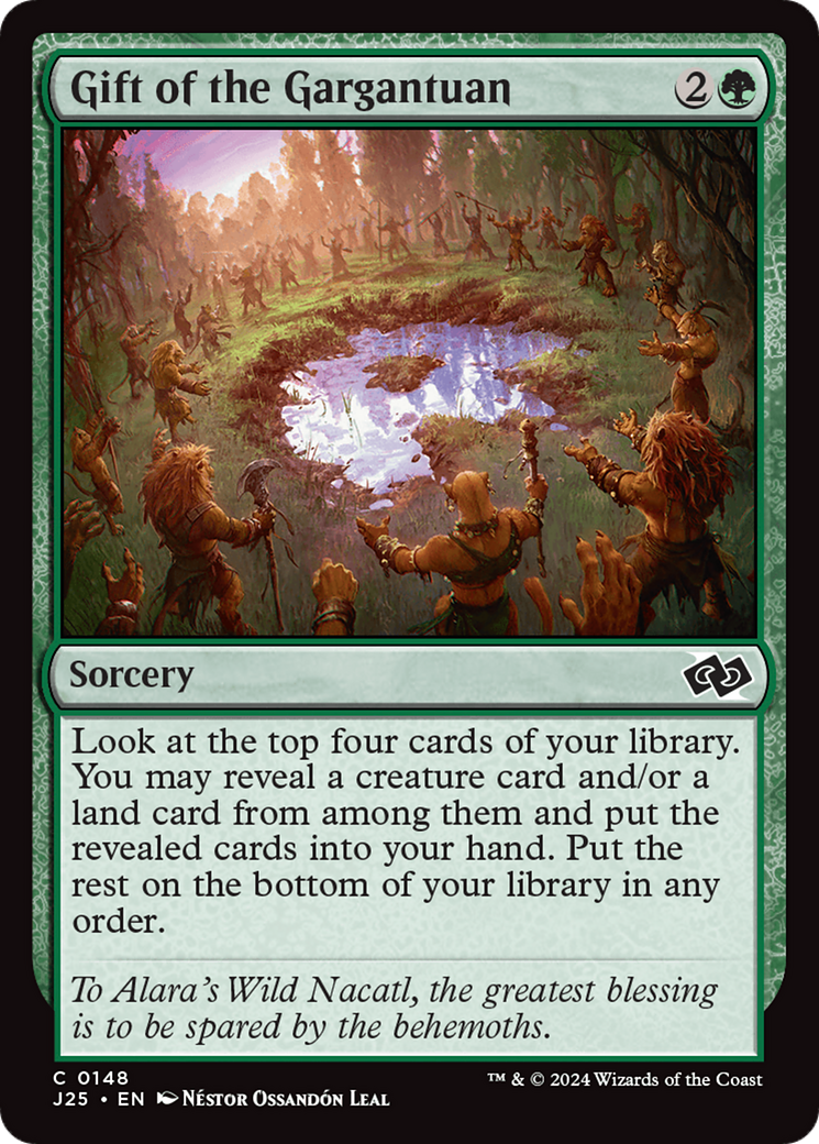 Gift of the Gargantuan (J25-148) [Foundations Jumpstart] MTG Single Wizards of the Coast