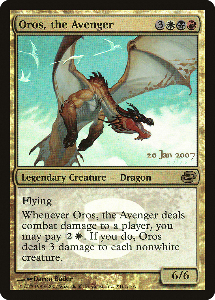 Oros, the Avenger (PRE-161) [Planar Chaos Promos] Foil MTG Single Wizards of the Coast