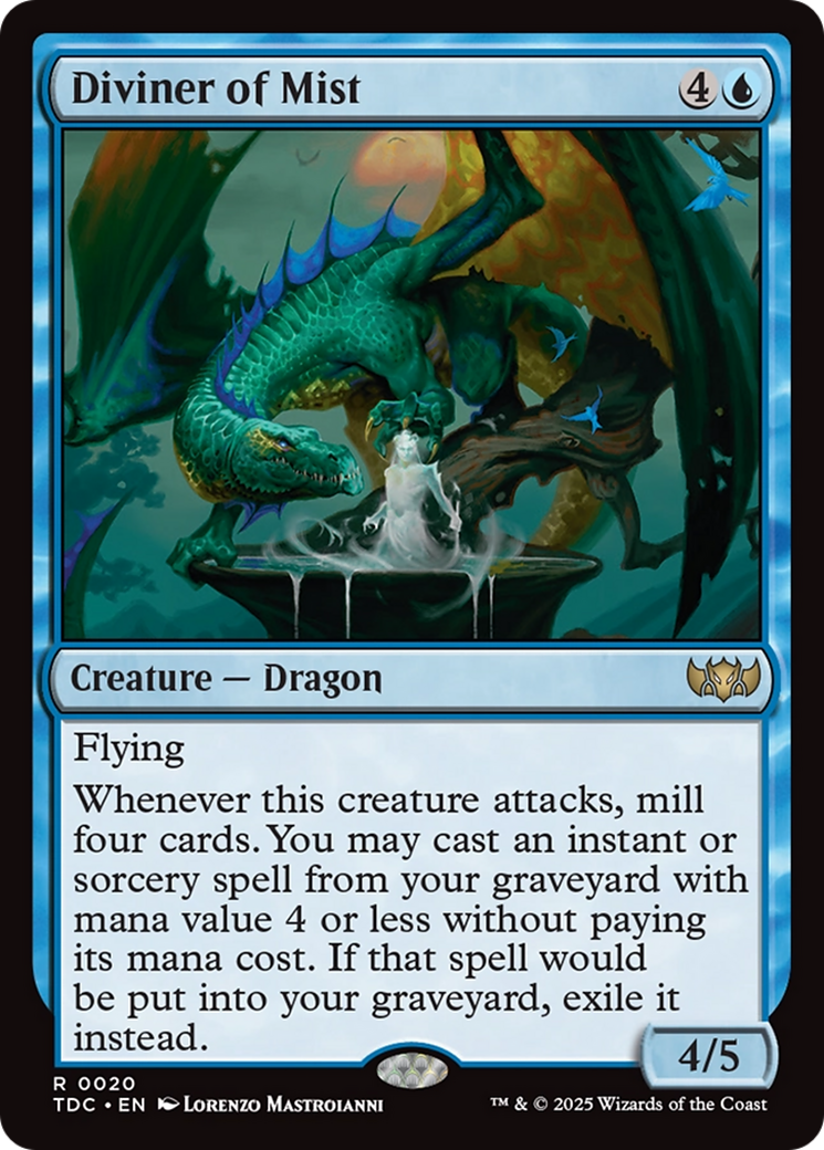 Diviner of Mist (TDC-020) [Commander: Tarkir: Dragonstorm] MTG Single Wizards of the Coast