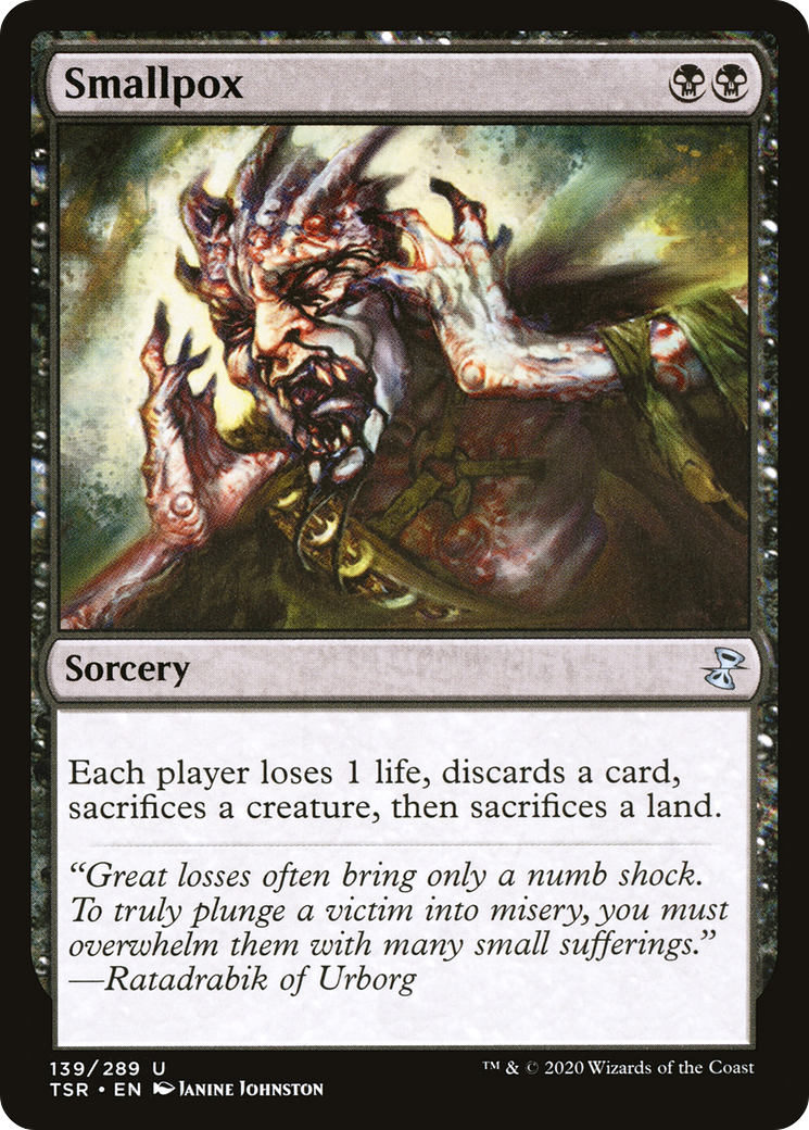 Smallpox (TSR-139) [Time Spiral Remastered] MTG Single Wizards of the Coast