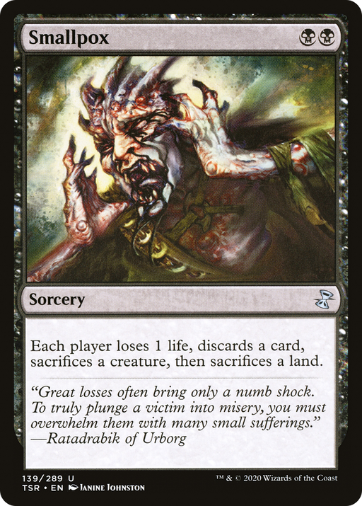 Smallpox (TSR-139) [Time Spiral Remastered] MTG Single Wizards of the Coast