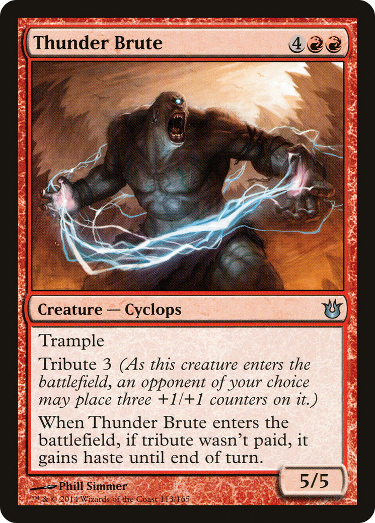 Thunder Brute (BNG-113) [Born of the Gods] MTG Single Wizards of the Coast