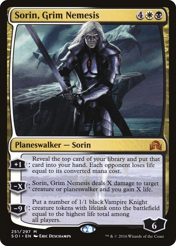 Sorin, Grim Nemesis (SOI-251) [Shadows over Innistrad] Foil MTG Single Wizards of the Coast