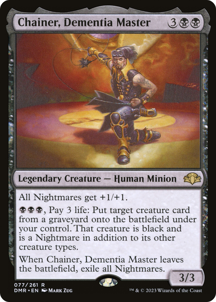 Chainer, Dementia Master (DMR-077) [Dominaria Remastered] MTG Single Wizards of the Coast