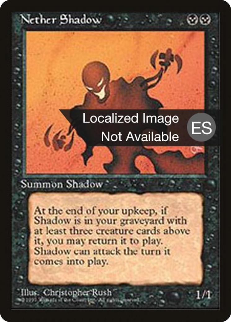Nether Shadow (4BB-149) [Fourth Edition Foreign Black Border] MTG Single Wizards of the Coast