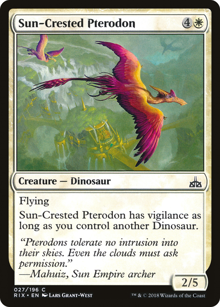 Sun-Crested Pterodon (RIX-027) [Rivals of Ixalan] MTG Single Wizards of the Coast