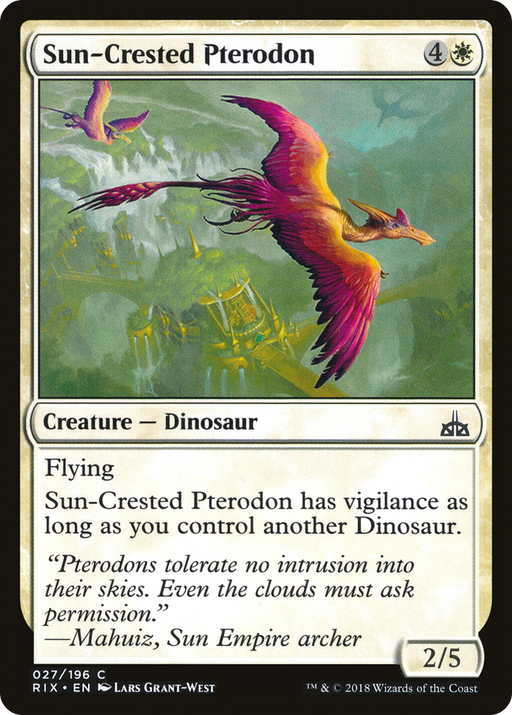 Sun-Crested Pterodon (RIX-027) [Rivals of Ixalan] MTG Single Wizards of the Coast