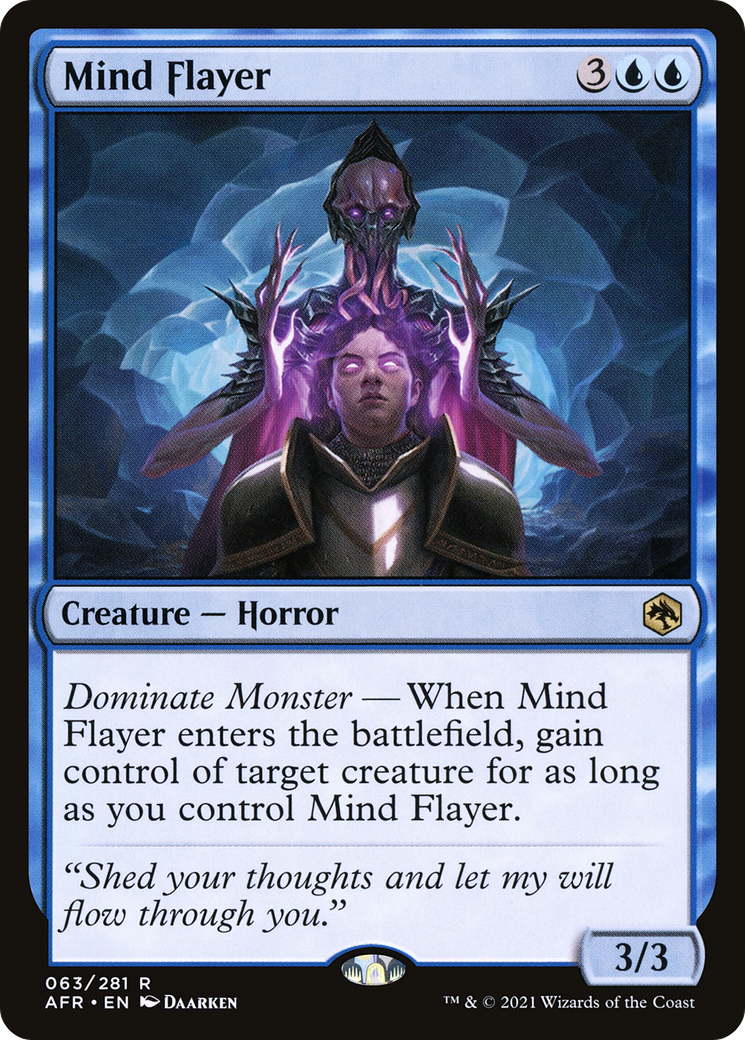 Mind Flayer (AFR-063) [Adventures in the Forgotten Realms] Foil MTG Single Wizards of the Coast