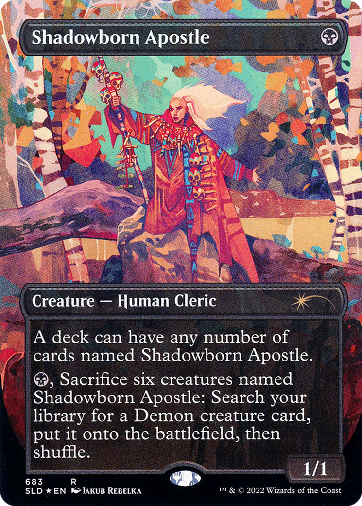 Shadowborn Apostle (683) (SLD-683) [Secret Lair] Drop (Borderless) Foil MTG Single Wizards of the Coast