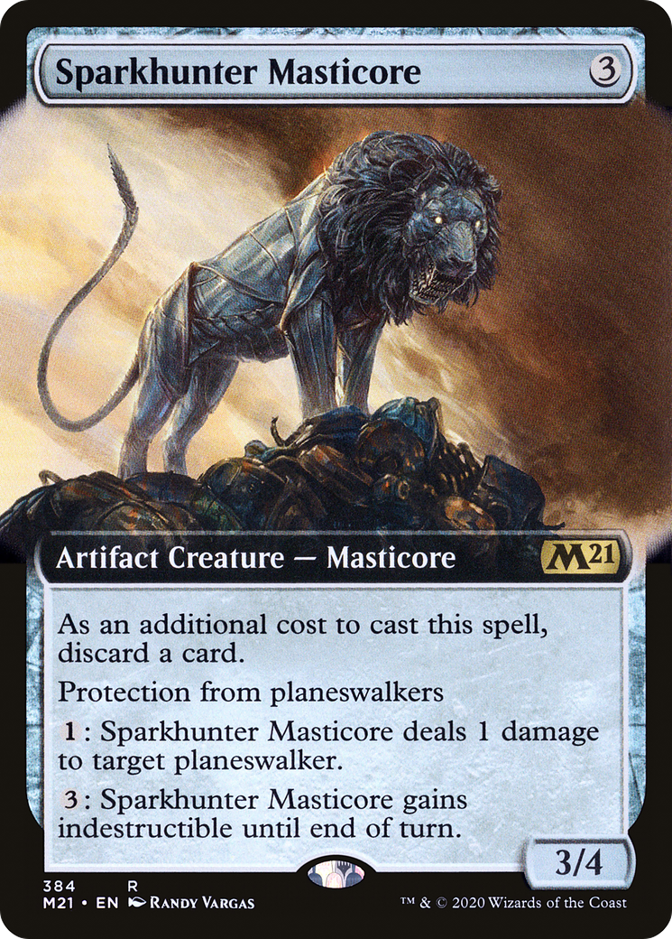 Sparkhunter Masticore (M21-384) [Core Set 2021] (Extended Art) MTG Single Wizards of the Coast