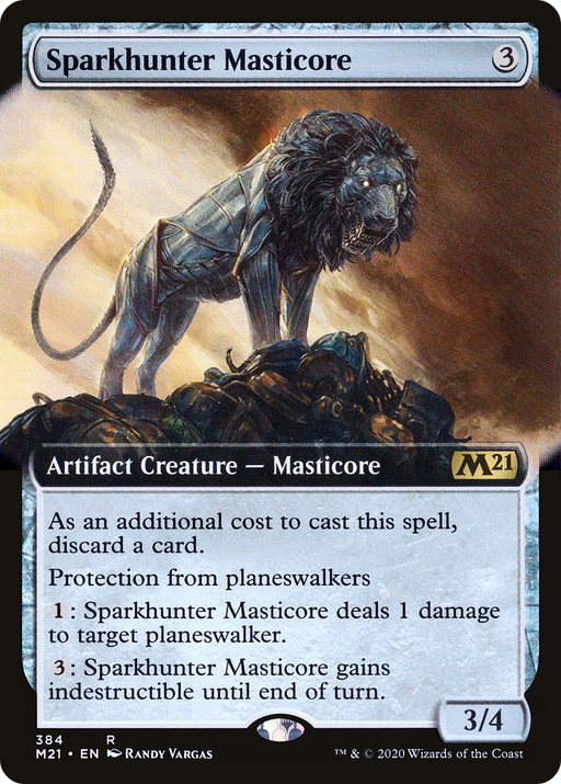 Sparkhunter Masticore (M21-384) [Core Set 2021] (Extended Art) MTG Single Wizards of the Coast