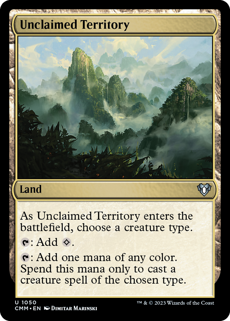Unclaimed Territory (CMM-1050) [Commander Masters] MTG Single Wizards of the Coast