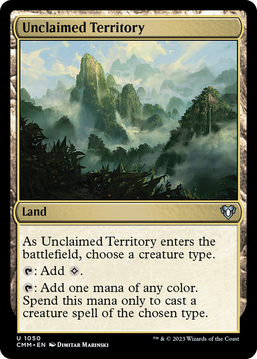 Unclaimed Territory (CMM-1050) [Commander Masters] MTG Single Wizards of the Coast