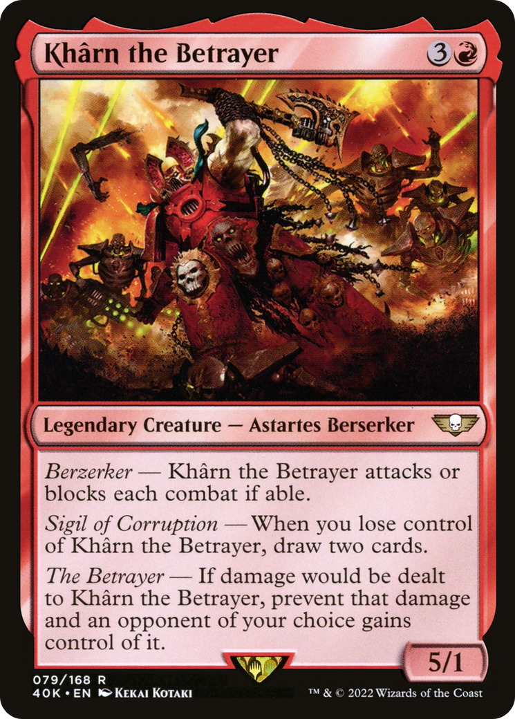 Khârn the Betrayer (40K-079) [Warhammer 40,000 Commander] MTG Single Wizards of the Coast