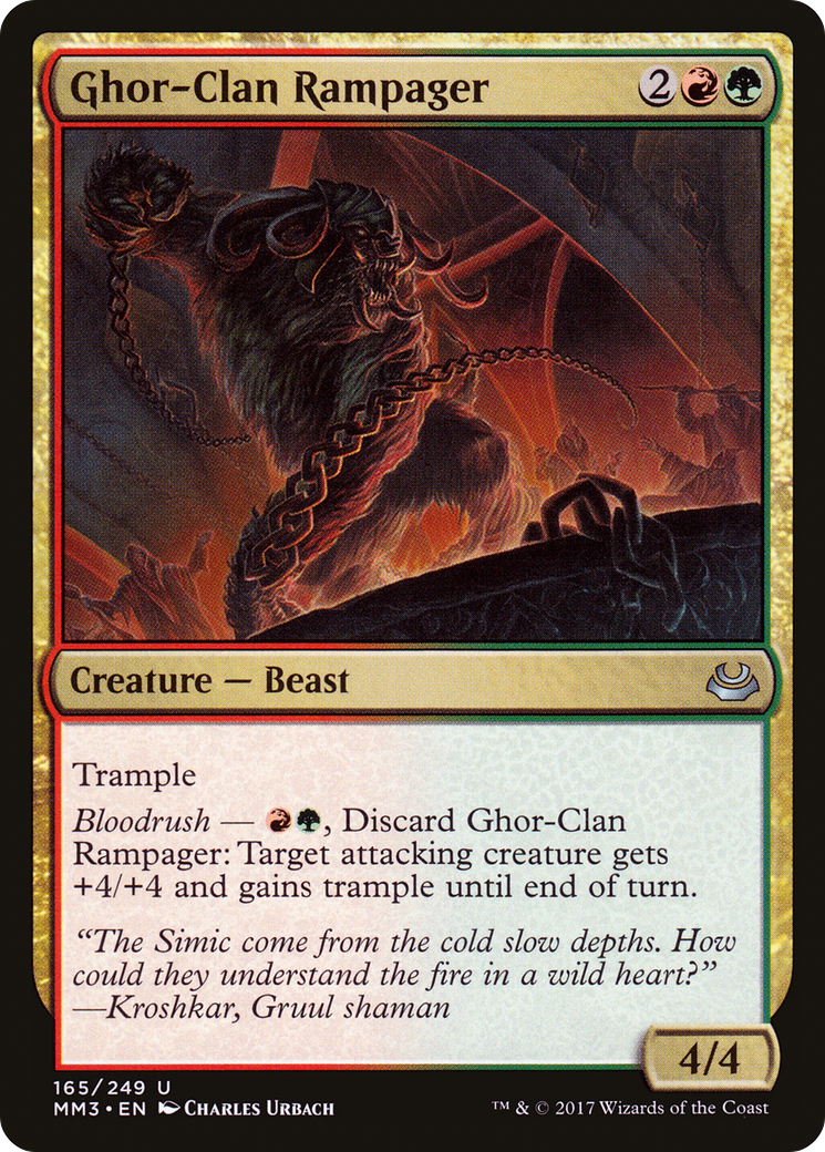 Ghor-Clan Rampager (MM3-165) [Modern Masters 2017] MTG Single Modern Masters 2017