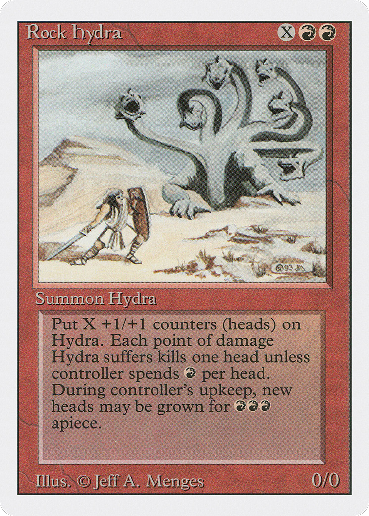 Rock Hydra (3ED-173) [Revised Edition] MTG Single Wizards of the Coast