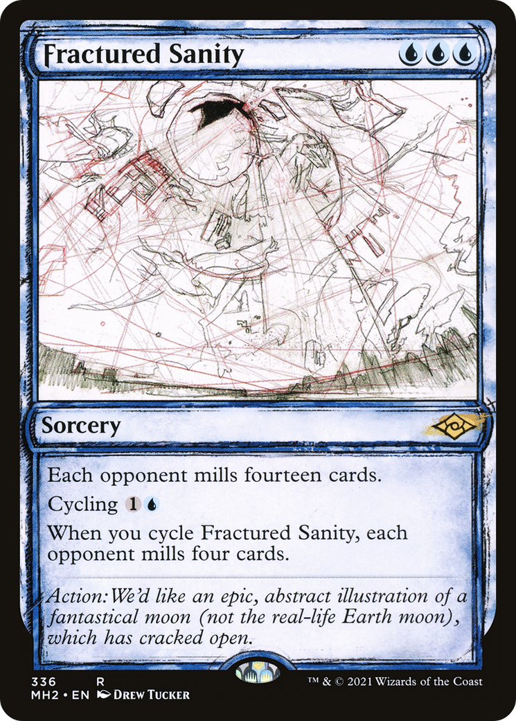 Fractured Sanity (MH2-336) [Modern Horizons 2] (Showcase) MTG Single Modern Horizons 2